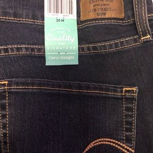 Curvy straight leg lee jeans